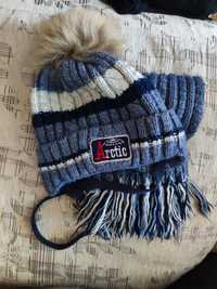 Комплект зимовий шапка і шарф для хлопчика