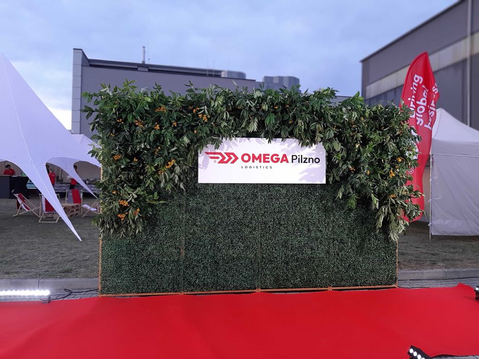 ŚCIANKA do zdjęć panel roślinny wypożyczalnia na wesele ślub urodziny