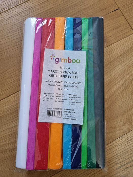 Bibuła marszczone w rolce/ Papier kolorowy gimboo