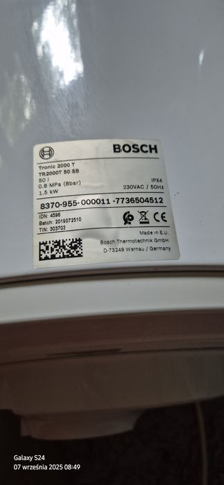 Bojler elektryczny 50L Bosch