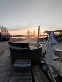 Nowoczesny domek nad jeziorem, JACUZZI w cenie