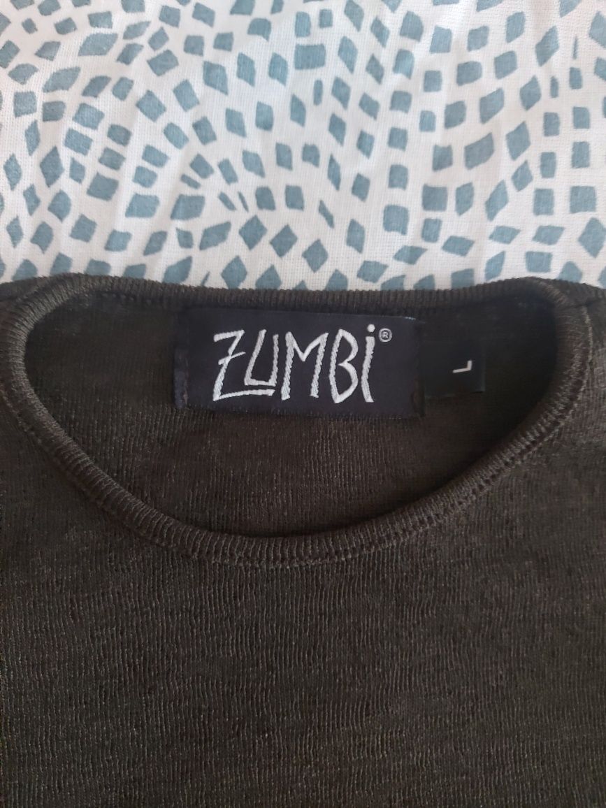 Camisola.basica verde escuro | Tamanho L | Zumbi | Muito bom estado