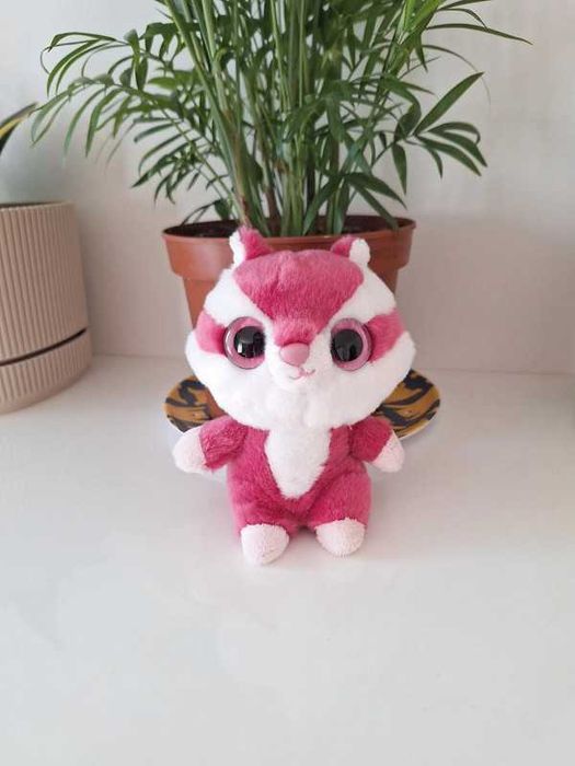 Maskotka YooHoo chewoo wiewiórka różowa