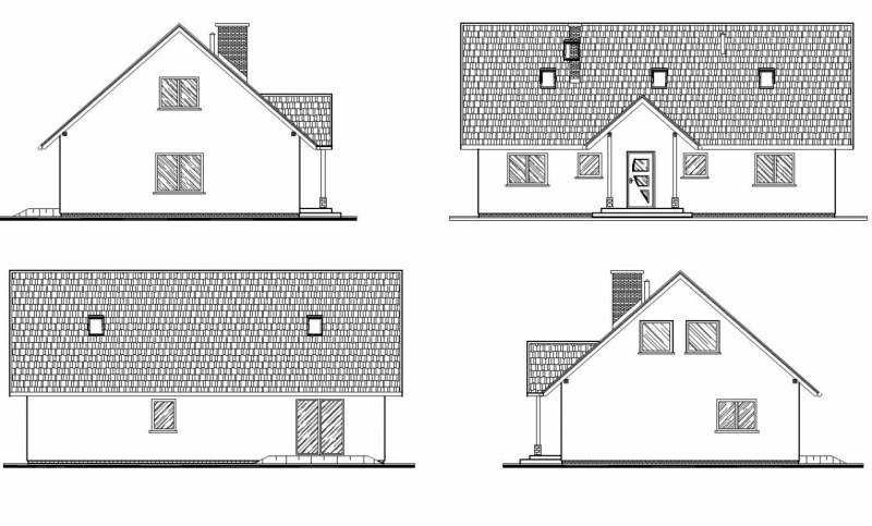 Dom Kamilek max z poddaszem użytkowym 140,6m2