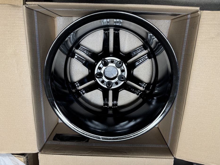 Alufelgi Mercedes AMG 5x112 7,5J ET47 8,5J ET58 17 PIANO BLACK WYSYLKA