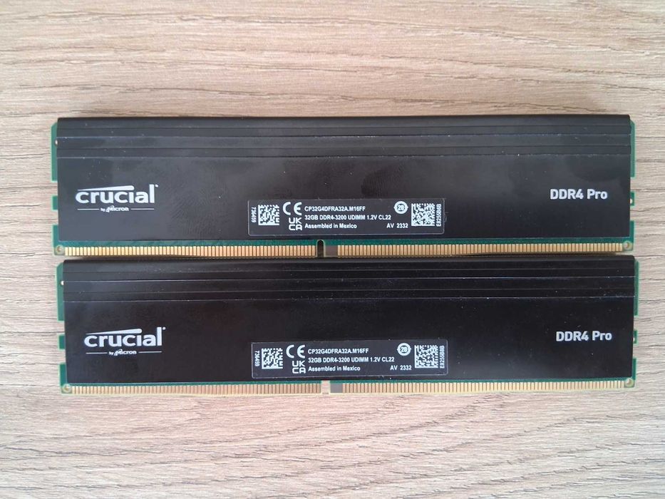 Crucial 64 Ram memory ( 32 x 2 ) 3200 mhz