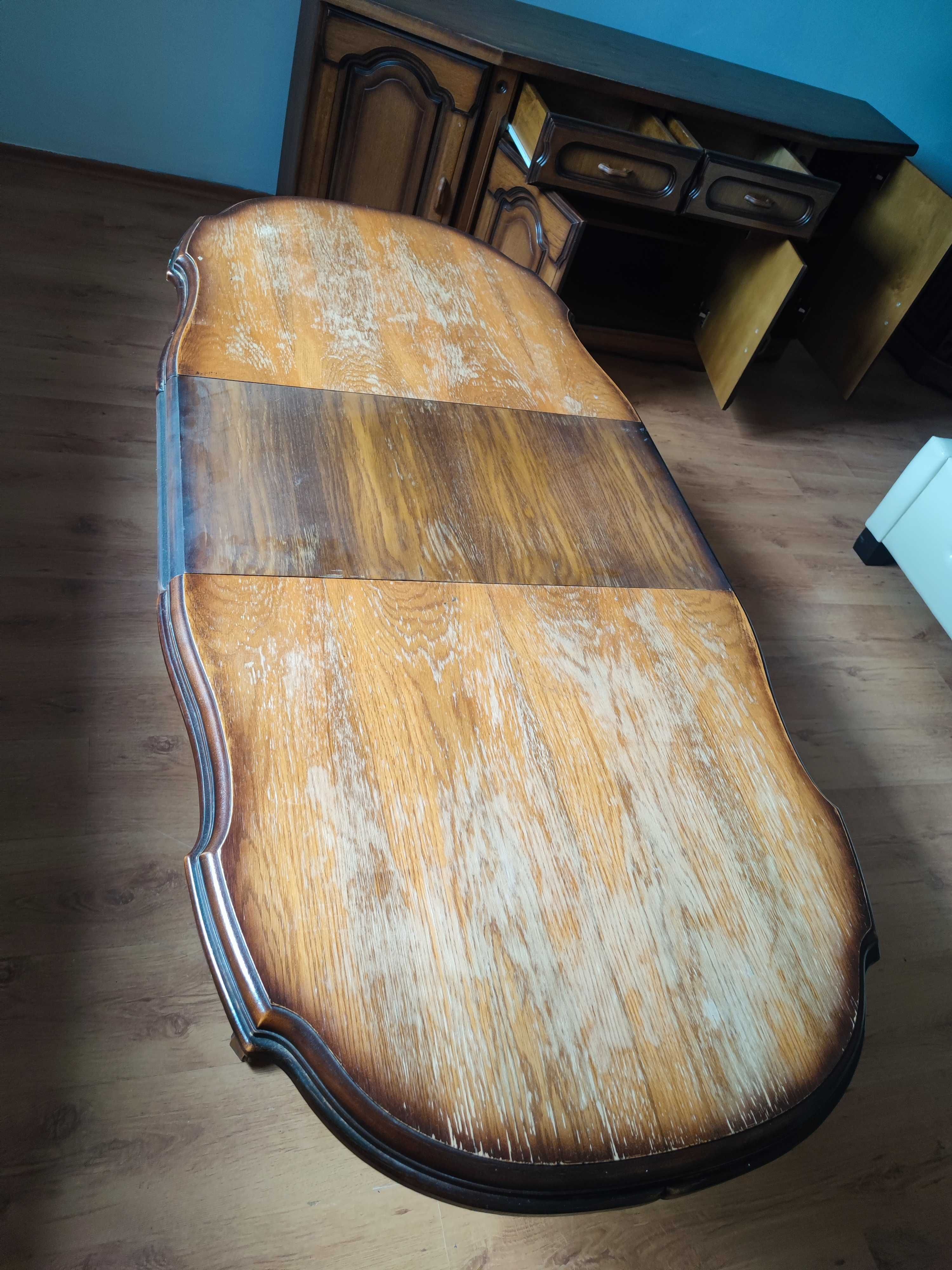 Zestaw mebli vintage dąb