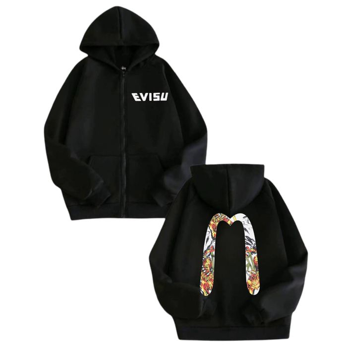 Зип-Худи Evisu Logo евису кофта толстовка лонгслив джинсы свитшот