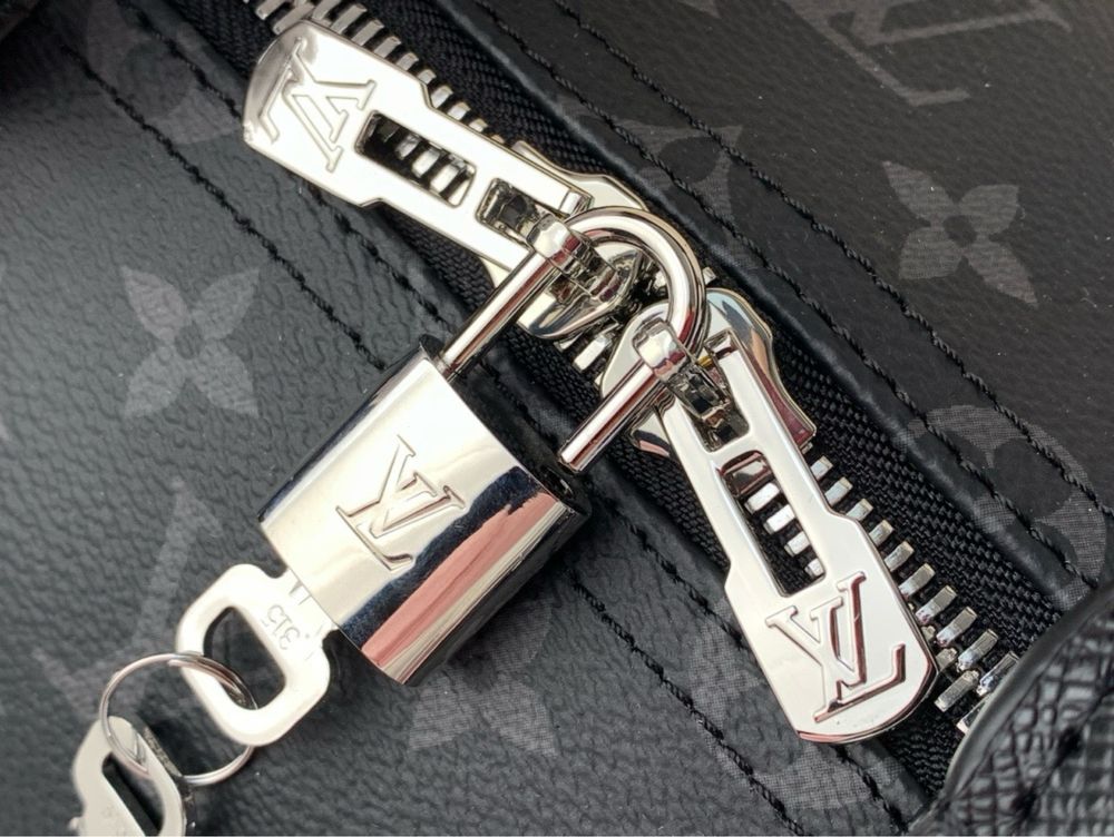 Louis Vuitton Keepall сумка мужская спортивная дорожная кожаная