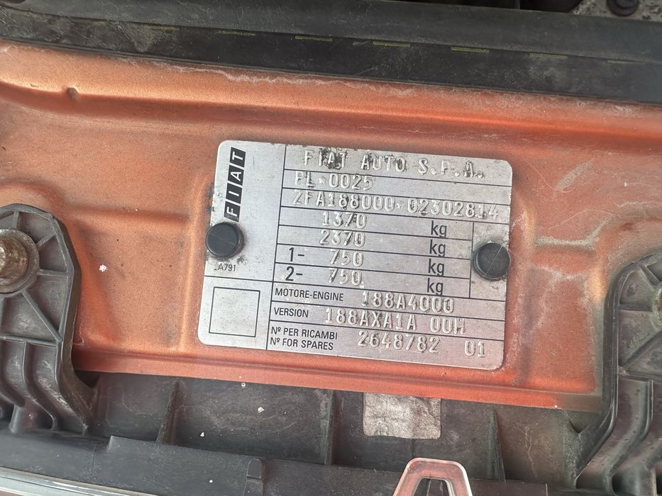 Fiat punto 2 II 1,2 2001 samochod na czesci 571