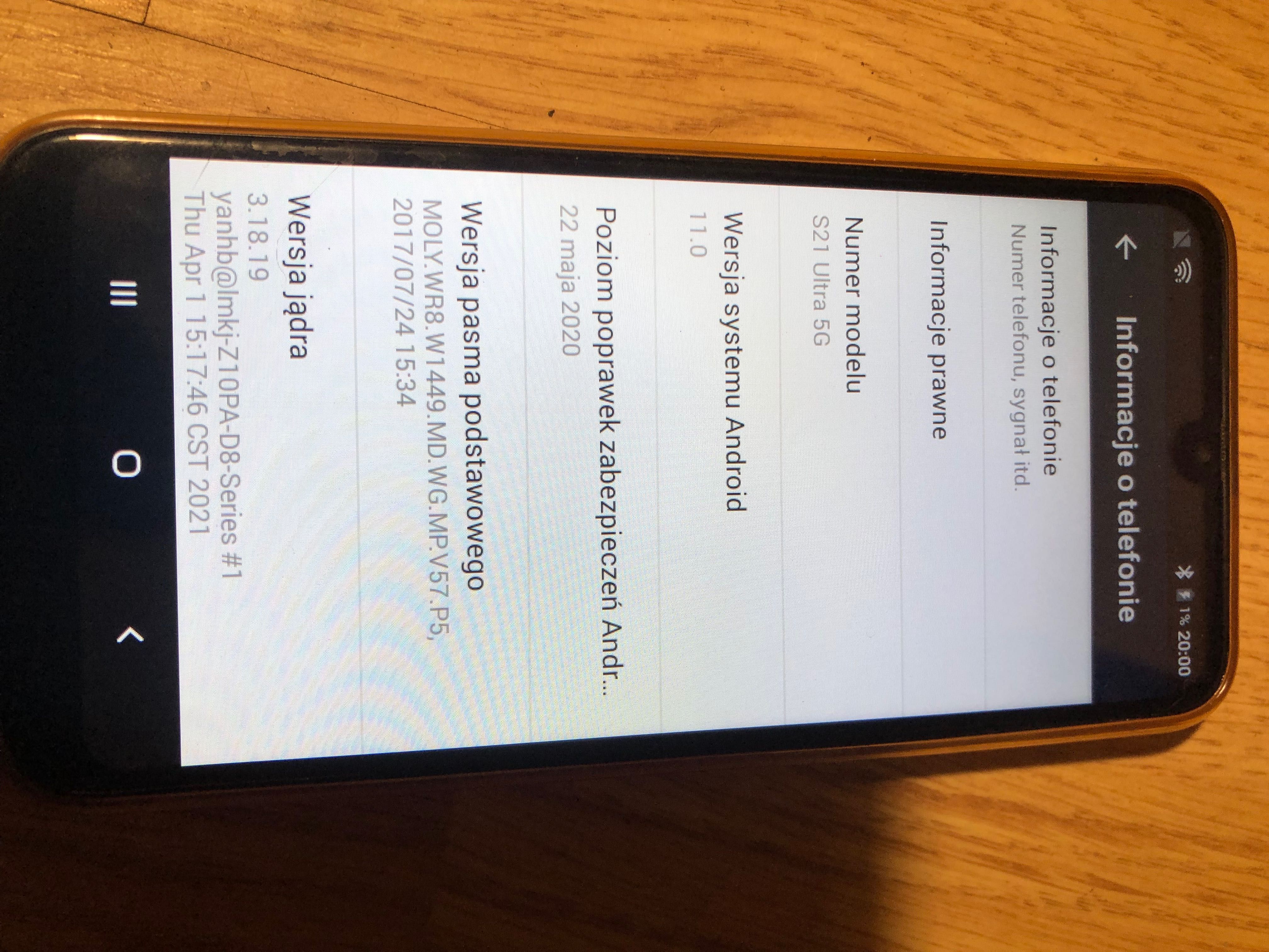 Smartfon S21 Ultra 5G bez blokad