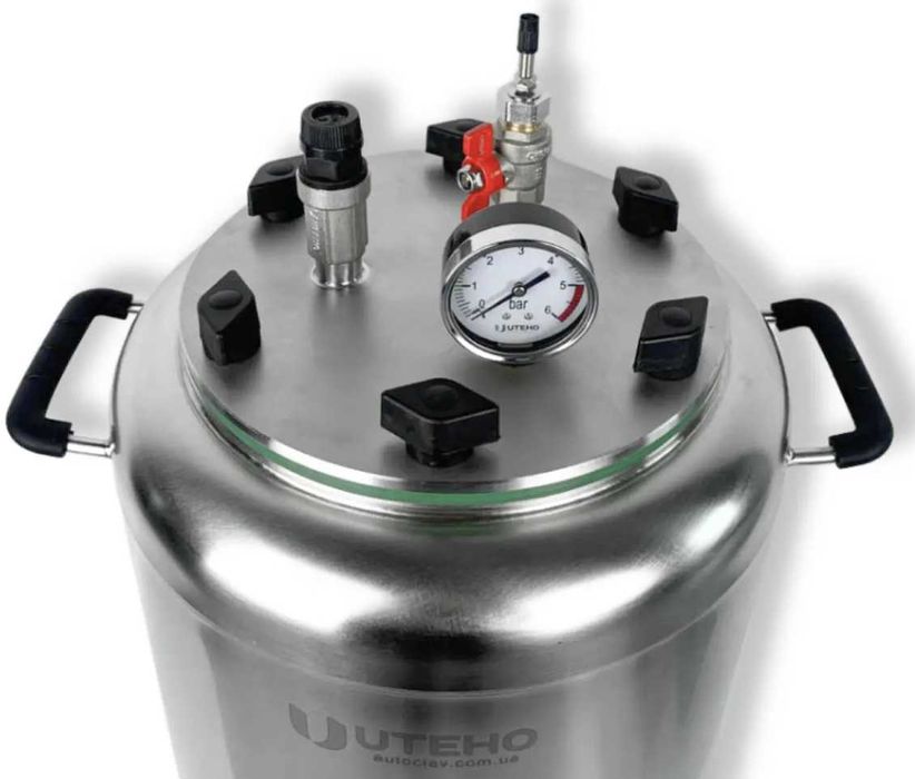 Газовий автоклав з нержавійки на 16 банок! + ГАРАНТІЯ + ПОДАРУНОК!