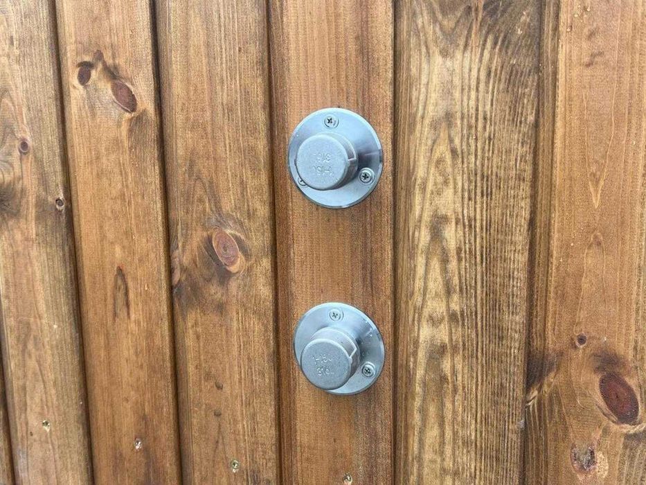 Balia ruska bania jacuzzi opalane drewnem 6-8 osób kwadratowa piec zew