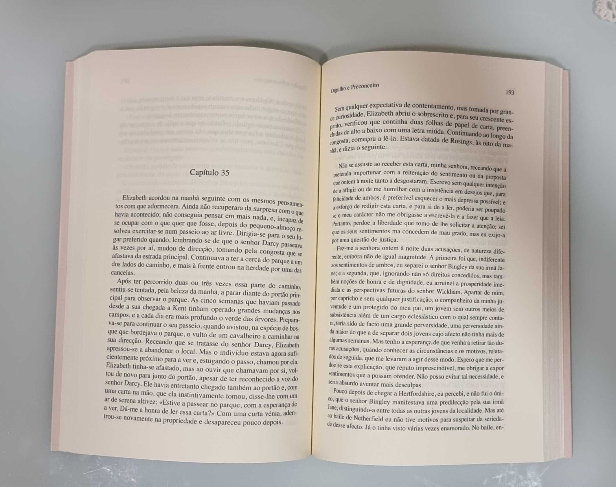 “Orgulho e Perconceito” de Jane Austen