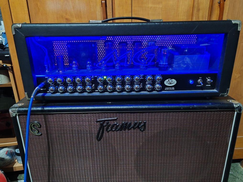 MG Amplification Vulture wzmacniacz lampowy + kolumna Framus 212