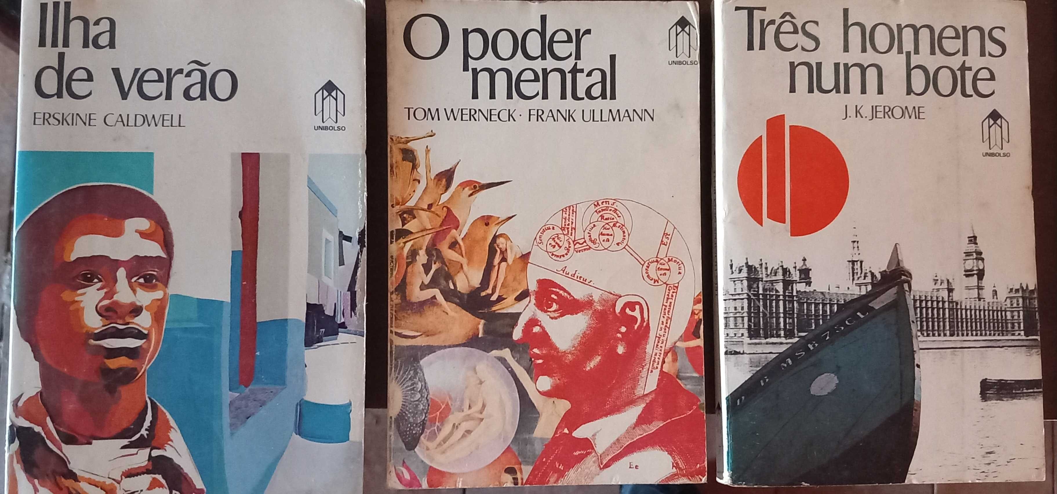 Livros - O Poder Mental, Três Homens num Bote e Ilha de Verão