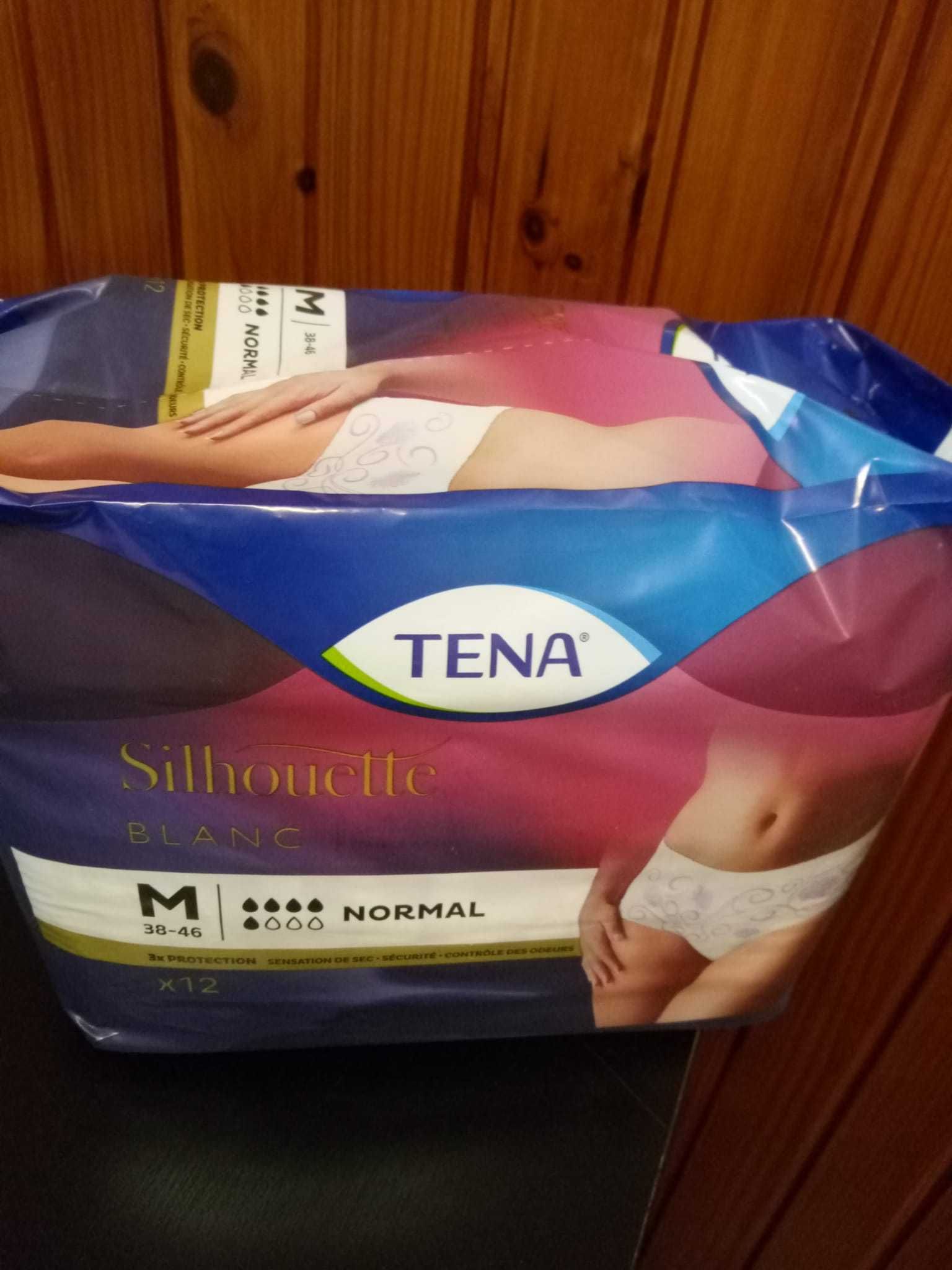 Cueca descartável Tena Silhueta Normal M 12 White 12un