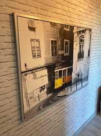 Obraz/plakat ścienny uliczka Lizbony w ramce 140x100 cm