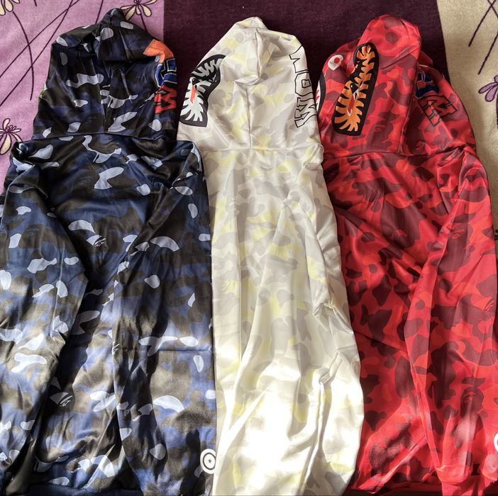 Худі Bape, кофта бейп, зіпка Bape акула
