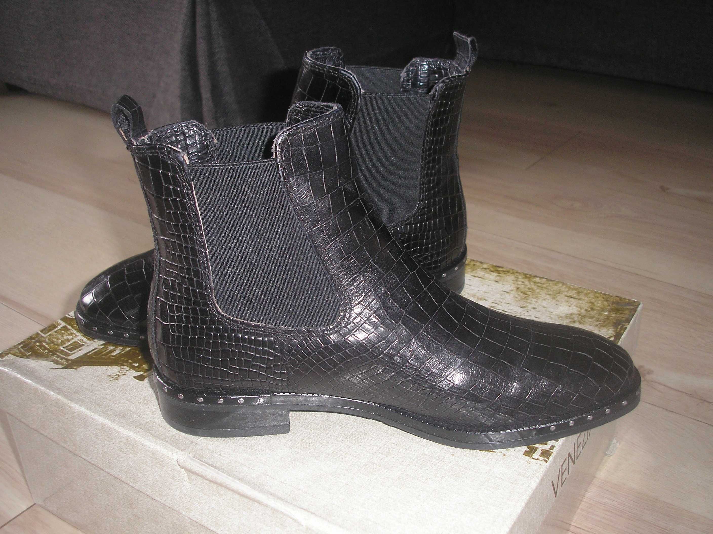 Botki czarne 36 VENEZIA NOWE