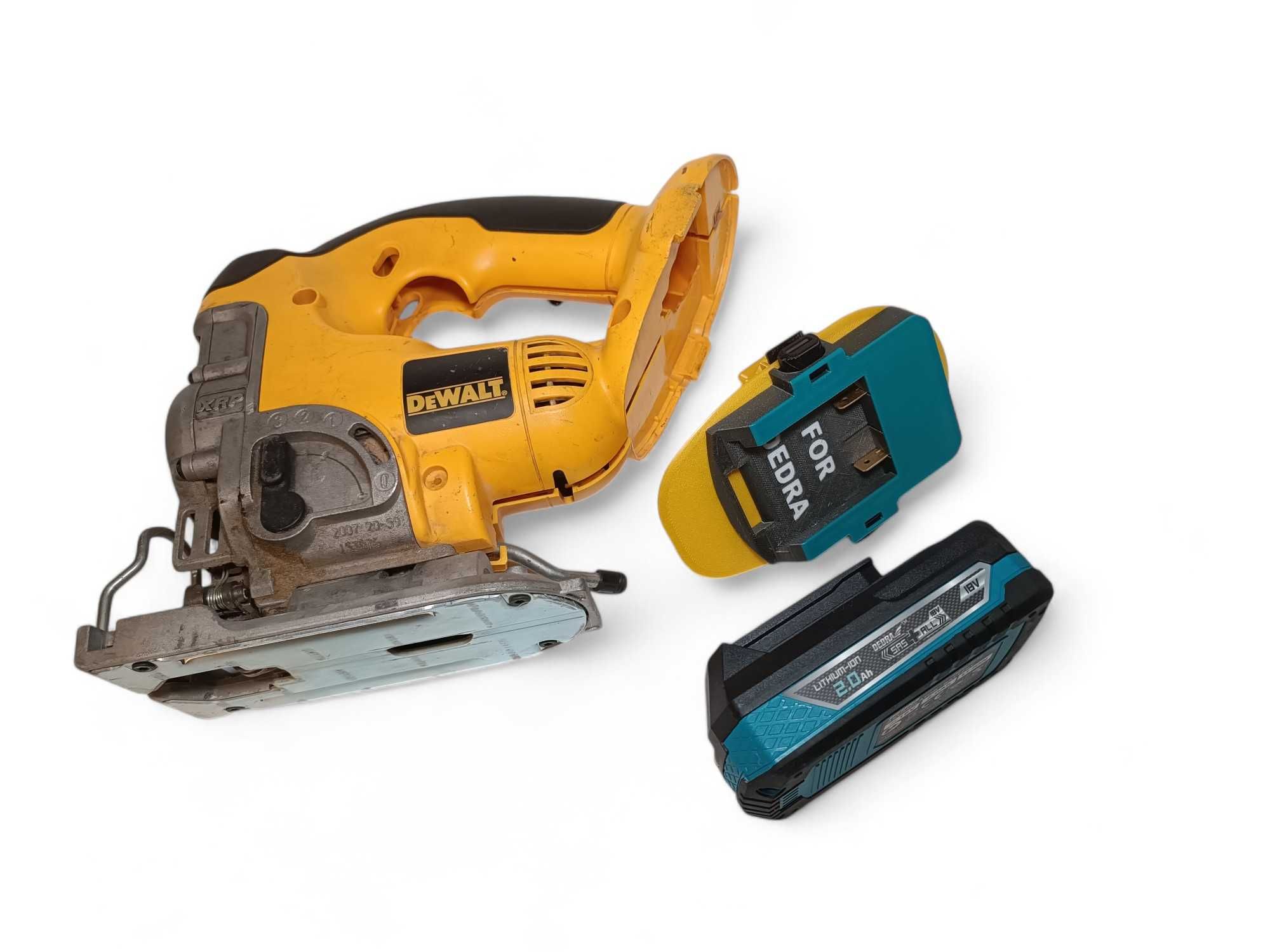Adapter Dewalt XRP 18V starego typu na baterie Dedra przejściówka