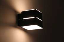 CUBE 3LINEE B Lampa Kinkiet ścienny (Kubik) Czarny