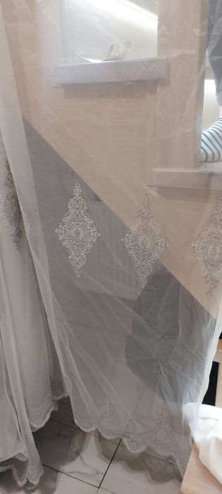 Firanki 3 sztuki białe