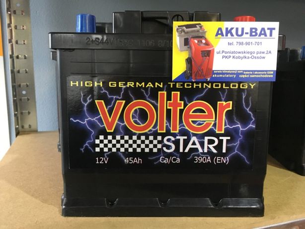 Akumulator Volter 45Ah 390A Wwa/Kobyłka Aku-Bat.