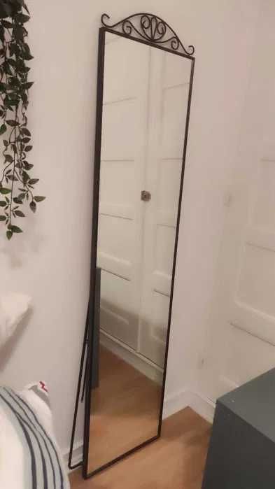 Espelho de pé, preto, 40x167 cm