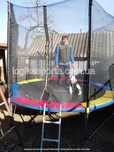 Батут Just Fun  312 см сетка + лесенка. 7549грн