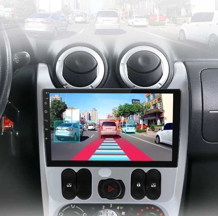 Radio 2DIN 9" Wireless CarPlay Android Auto Navi GPS Logan/Sandero PL