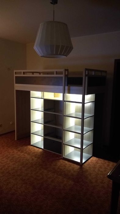 łóżko piętrowe Vox Spot Young z el.grafit. prawe