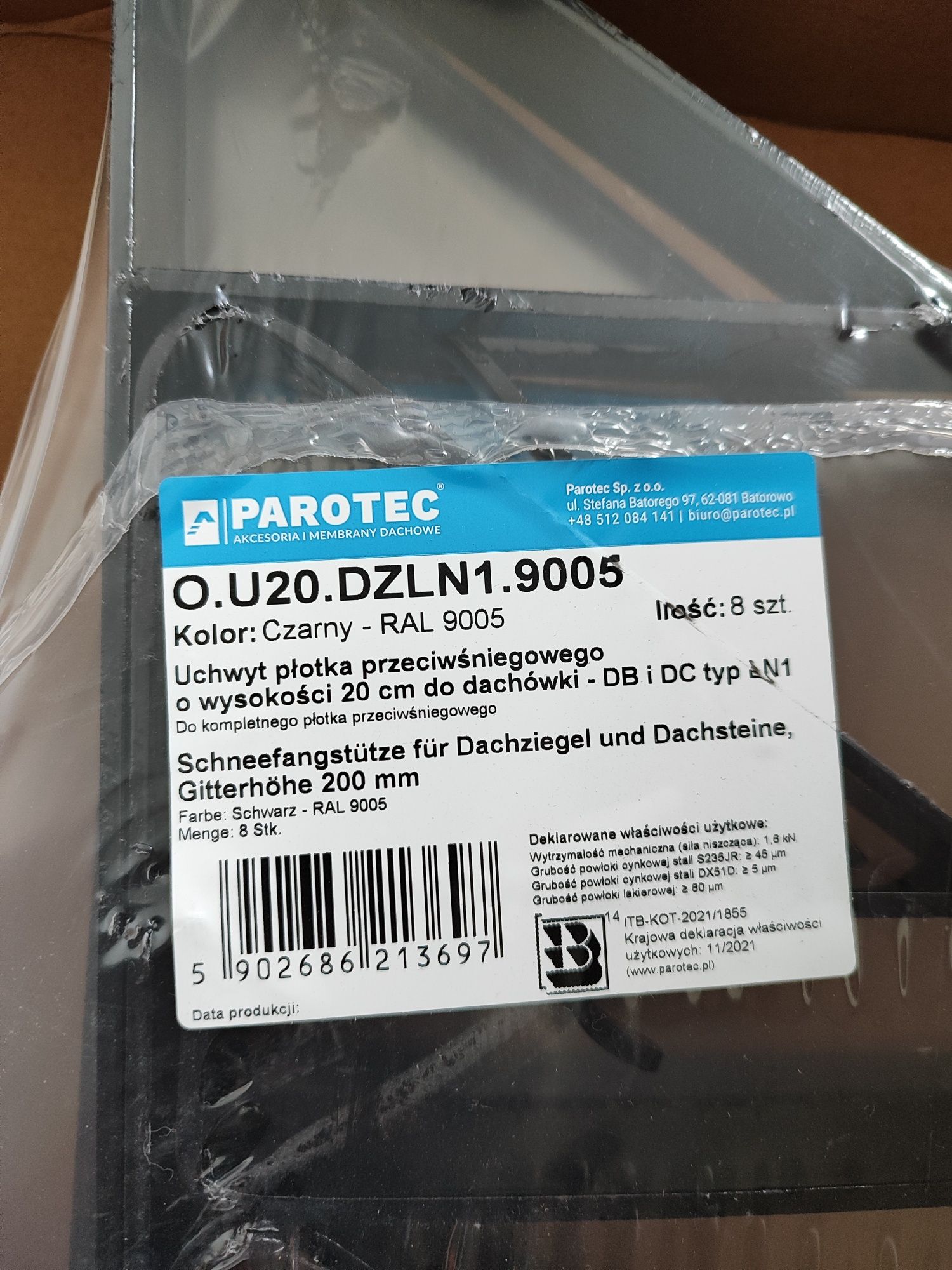 Uchwyt płotka 16szt przeciwsniegowego sniegolapu parotec HL nowe