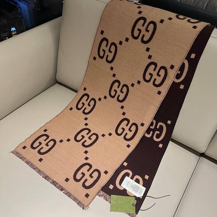 GUCCI Szal Monogram Dwustronny