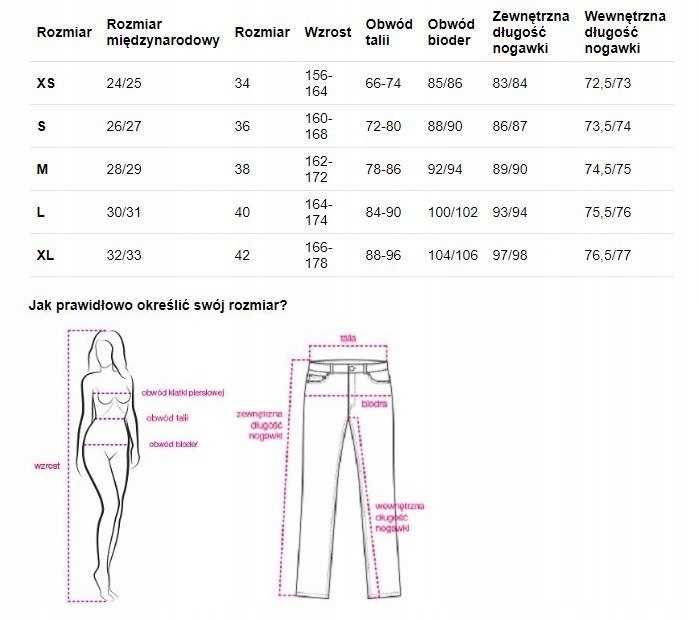 Spodnie damskie - M/L, rurki, biodrówki, Promod