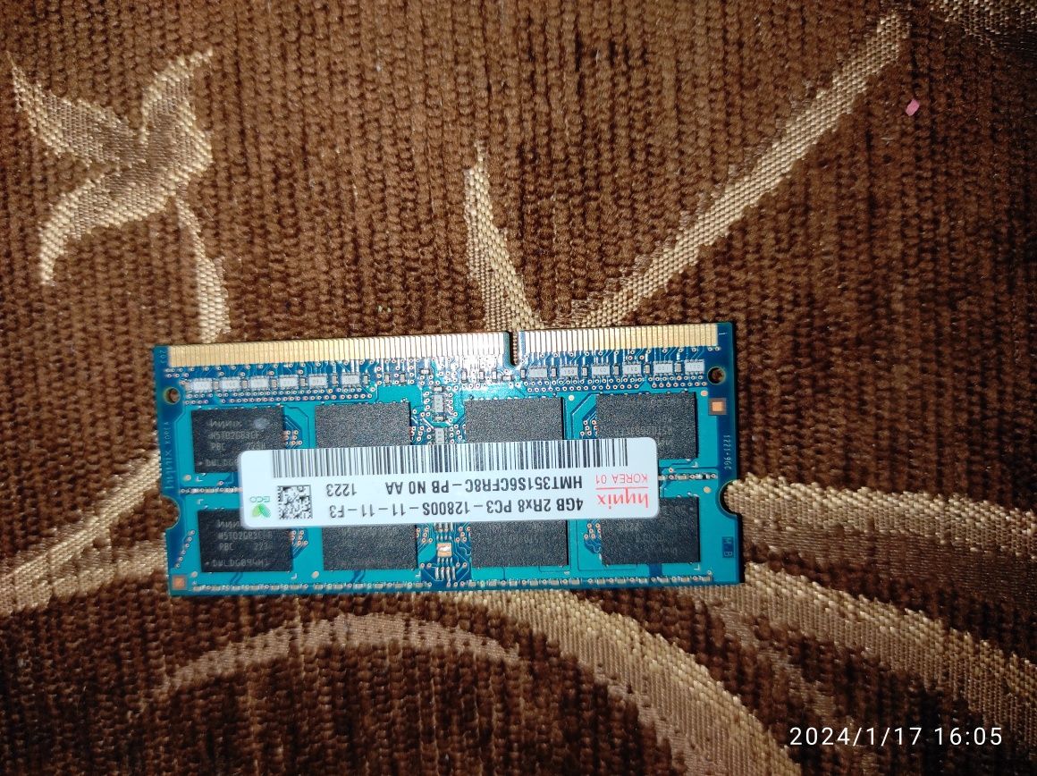 Оперативная память DDR3 2гб 1600Mhz