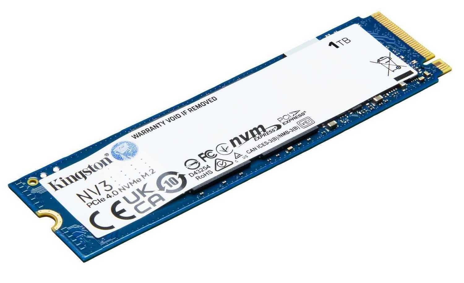 SSD диск Kingston NV3 1TB M.2 2280 NVMe PCIe 4.0 x4 3D NAND