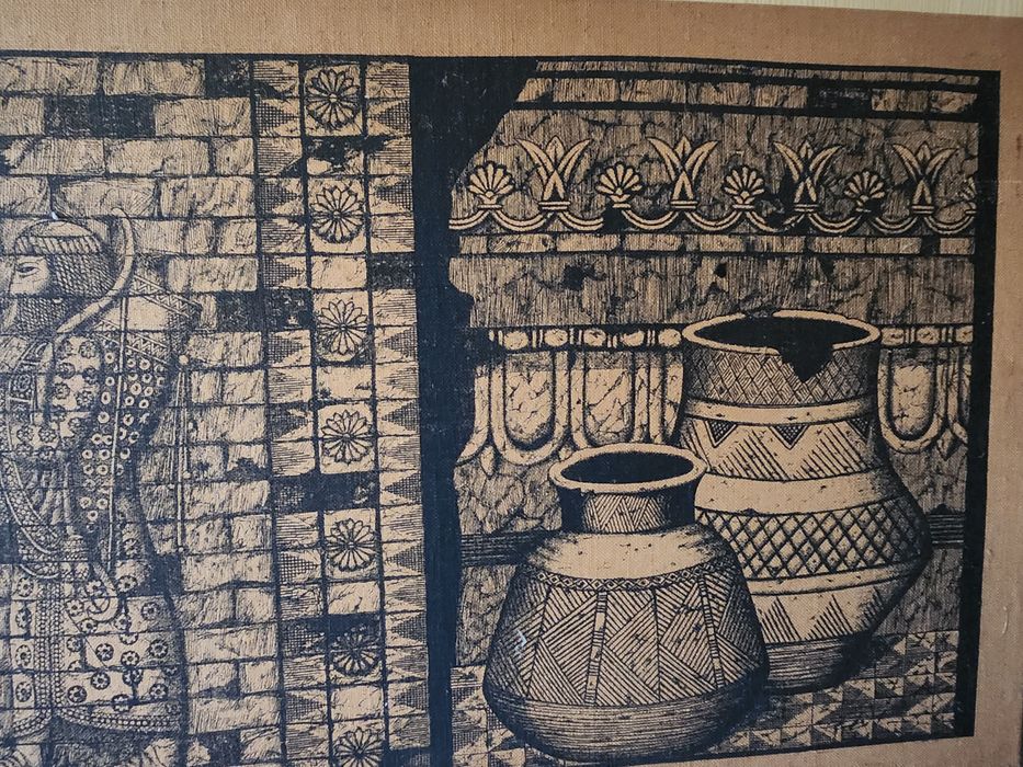 Quadro Persa gravado em sarapinheira