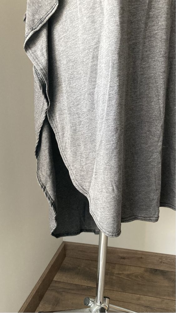 Be Jealous NOWA sukienka oversize dłuższy tył nietoperz szara L/XL