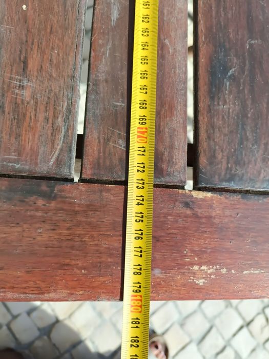 Mesa de jardim 1,80 x 1.00 extensível