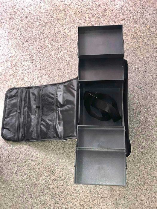 Бьюти кейс сумка мастера для косметики  раздвижные полочки кожзам