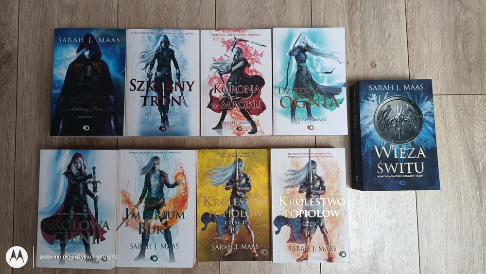 Pakiet SARAH J MAAS szklany tron