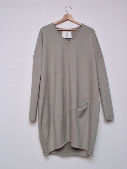 WEARSO Organic Sukienka TOMOKO jasnoszara R 2 L
