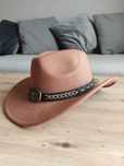 Kapelusz kowbojski brązowy ciepły karmelowy nowy country wild west