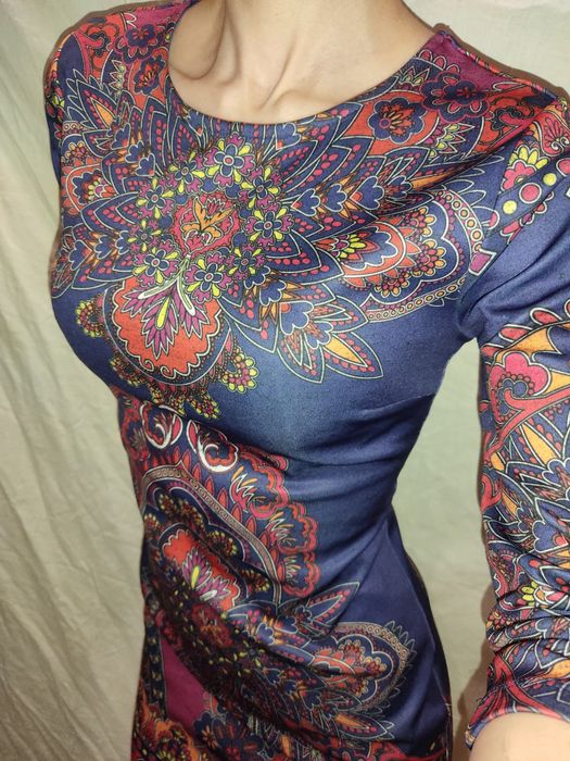 Нова сукня розмір XS 34/42 синя із орнаментом BODYFLIRT плаття платье