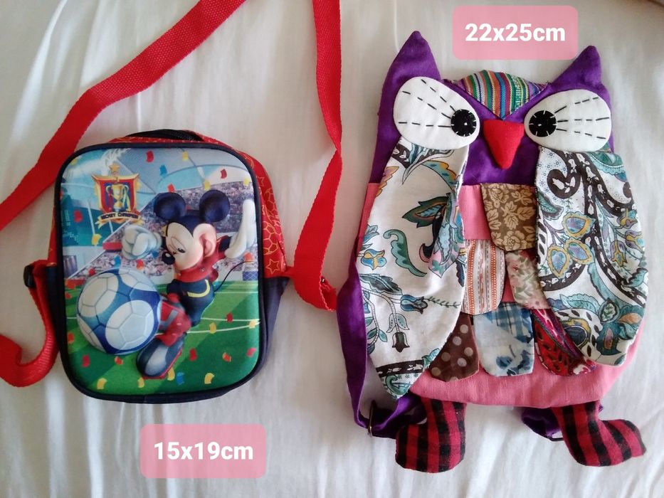 Mala criança Mickey ou Mochila criança coruja.