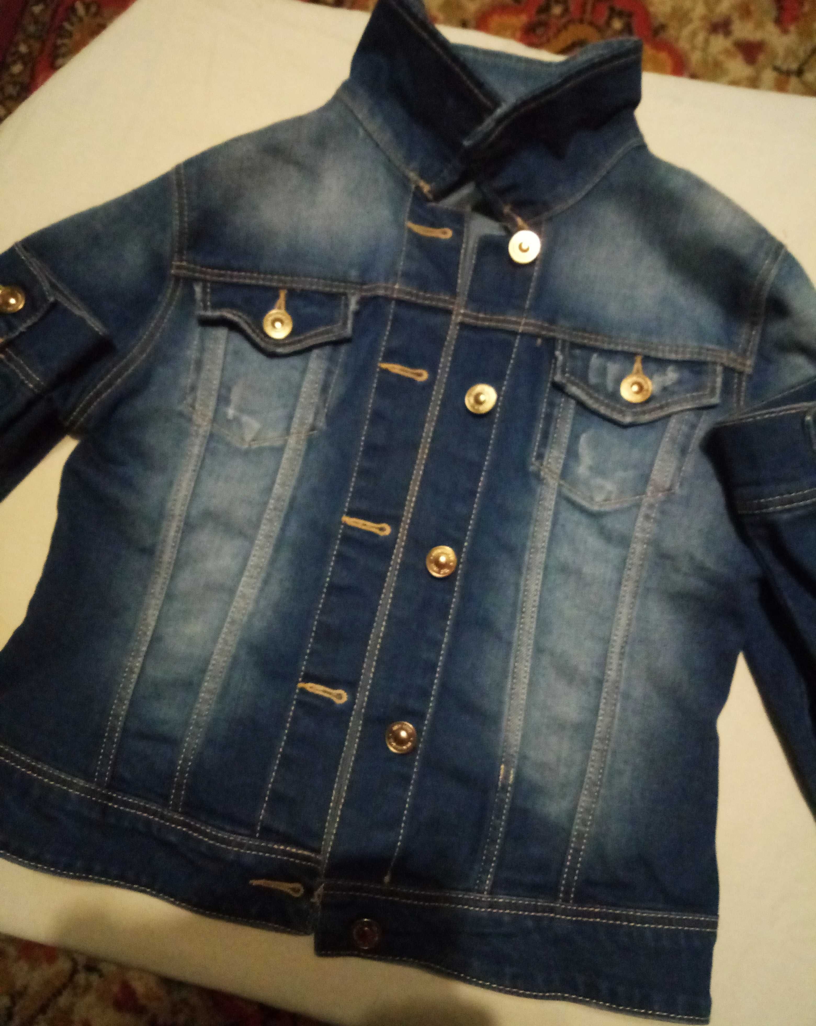 Куртка джинсовая на ребёнка/подростка унисекс