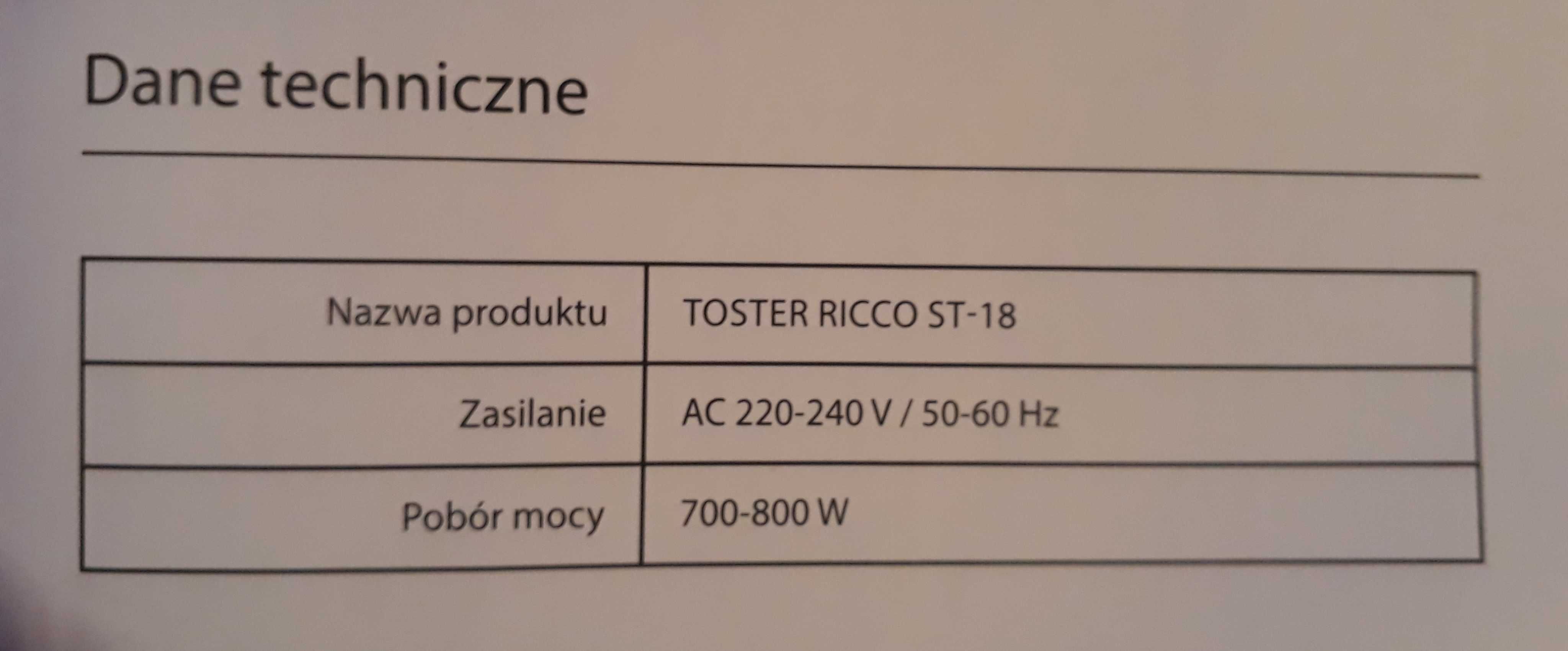 Toster elektryczny