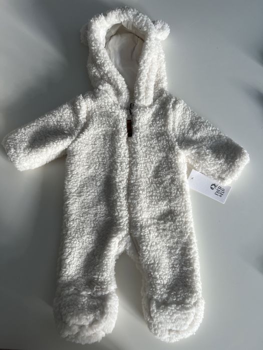 Nowy Kombinezon zimowy niemowlęcy miś 56