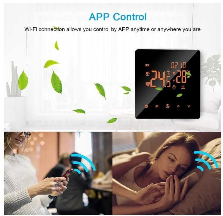 Inteligentny termostat Wifi K2RMH sterowanie kotłem gazowym